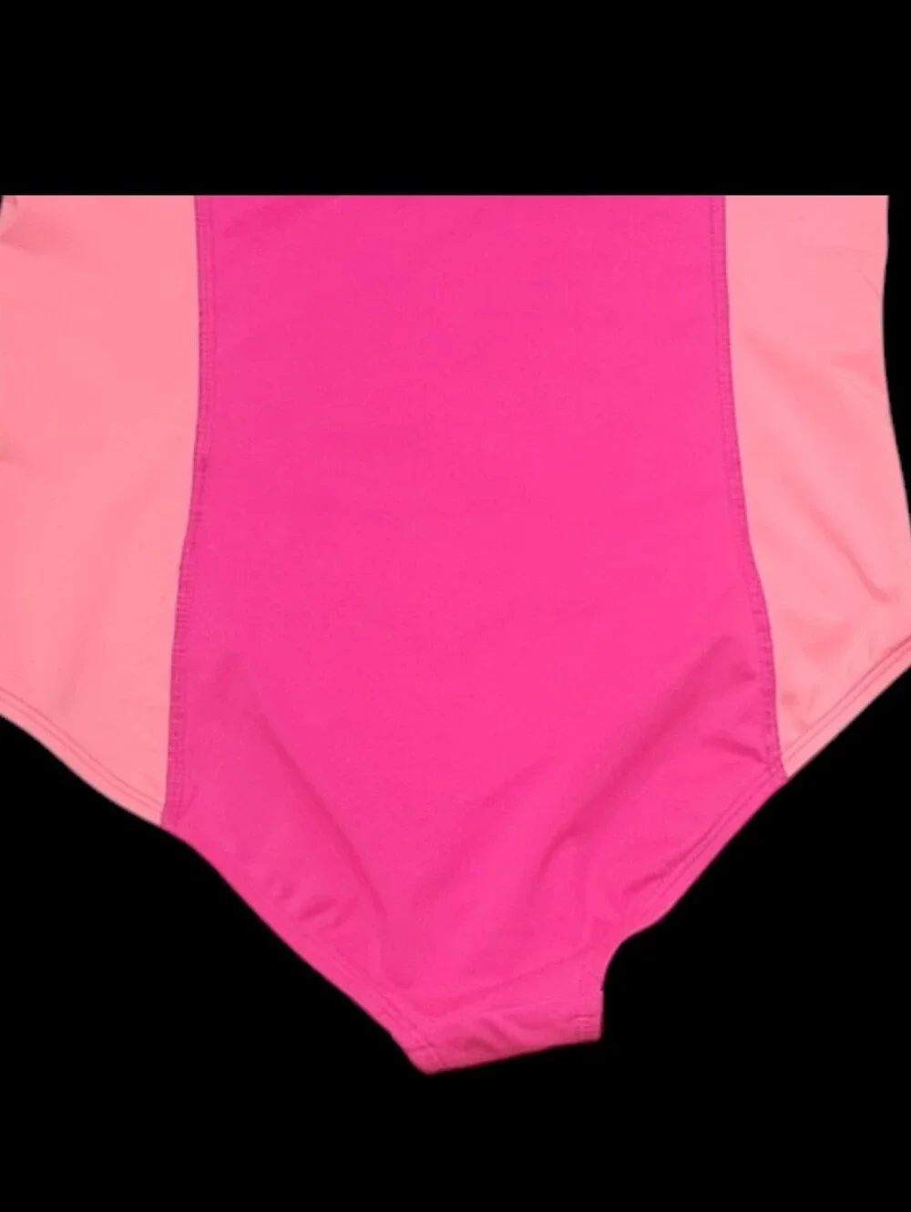 Land' End Girl's Long Sleeve Half-zip Rash-Guard One-piece Swimsuit